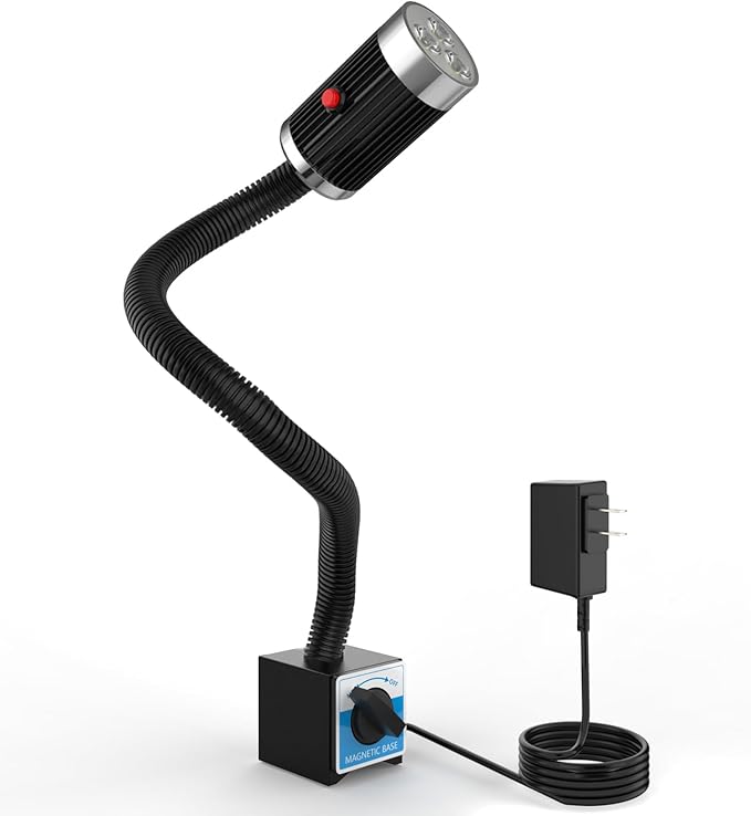 Magnetic Light,12W Magnetic Work Light, IP67 Water Proof Lathe Light, Milling Machine, Bandsaw Lighting