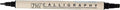 Zig Memory System Calligraphy Dual Tip Marker, Pure Black Pack of 6 by Zig