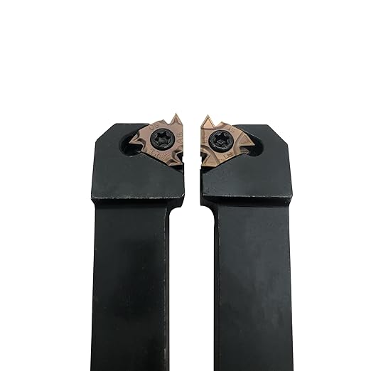 Lather Threading Tool Bit Set External Internal Threading Boring Bars Turning Tool Holders with 11IR AG60 16ER 16IR AG60 Carbide Threading Inserts (2pcs 5/8 Holders + 16ER IR AG60)