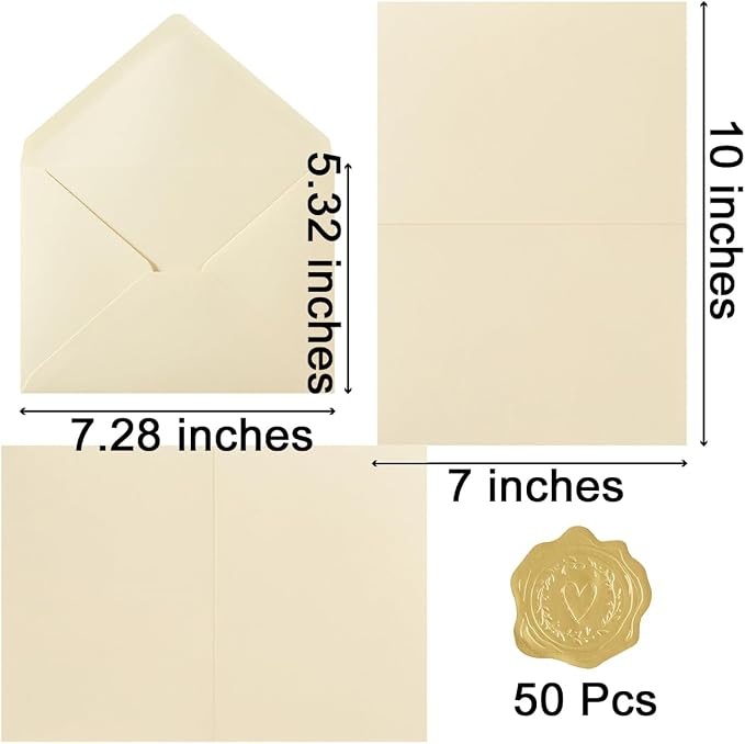 50 Pack Cream A7 Envelopes - Image 2