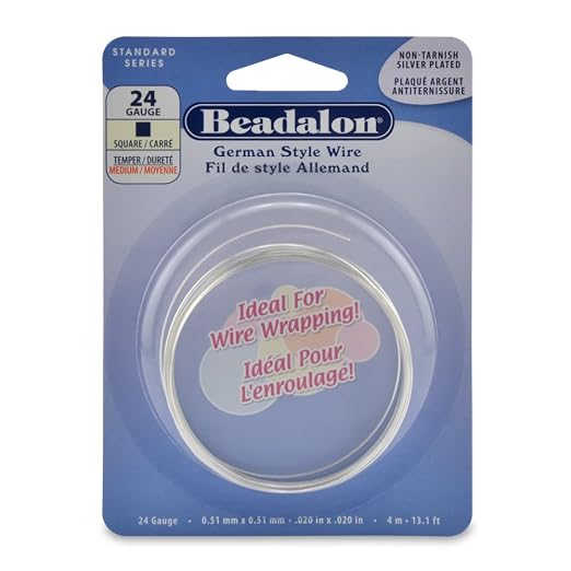 Beadalon German Style Wrapping Wire, 24 Gauge, 4 m / 13.1 ft by Beadalon
