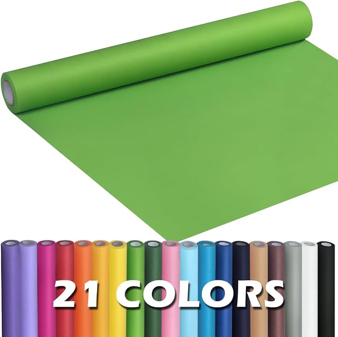 PerkHomy Medium Green Kraft Paper Roll 17.5" x 960" by PerkHomy