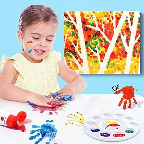 10Ps Paint Tray Palette, Plastic Round Pallet - Image 5