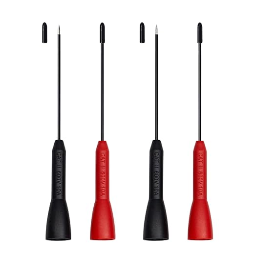 Multimeter Probes, 2mm Extended Needle Test Probes for Fluke Leads tl71 tl75,4 Pack