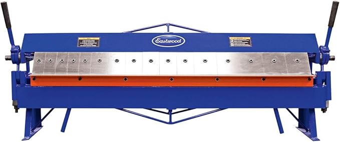 Eastwood 48 Inch Sheet Metal Pan and Box Brake with Adjustable Removable Fingers | High Versatility and Durability Sheet Metal Box Pan Brake | Bend Angle Up to 135 Deg. | 16 Removable Hardened Fingers