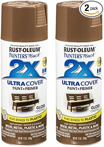 Rust-Oleum 249847 Painter's Touch 2X Ultra Cover Spray Paint, 12 oz, Gloss by Rust-Oleum