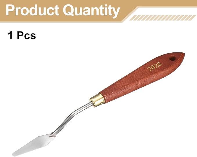 HARFINGTON Palette Knife Painting Tool 1.77" x 0.47" Stainless Steel Teardrop - Image 3