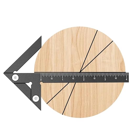 Aluminum Imperial Circle Center Positioning, 45/90 Degree Positioning Ruler, Right Angle Positioning, Centerline Positioning, Multi-Function Arrow Ruler, High-Precision Measuring Ruler,044BK