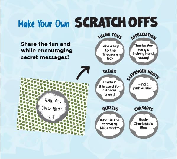 My Scratch Offs 20 Pack Clover St. Patrick's Day Make Your Own DIY Scratch Off - Image 7