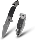 Snake Eye Tactical Heavy Duty Every Day Carry Folding Pocket Knife (Black-1019)