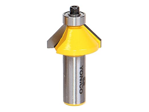 YONICO Chamfer Router Bits Edge Forming 45 Degree 1/2-Inch Shank 13105