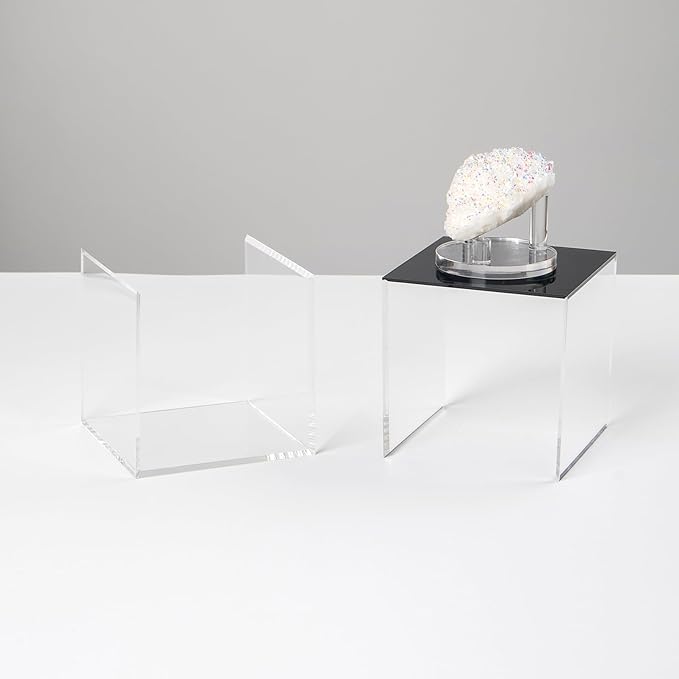 Transparent Acrylic Square Cube Containers - Image 3