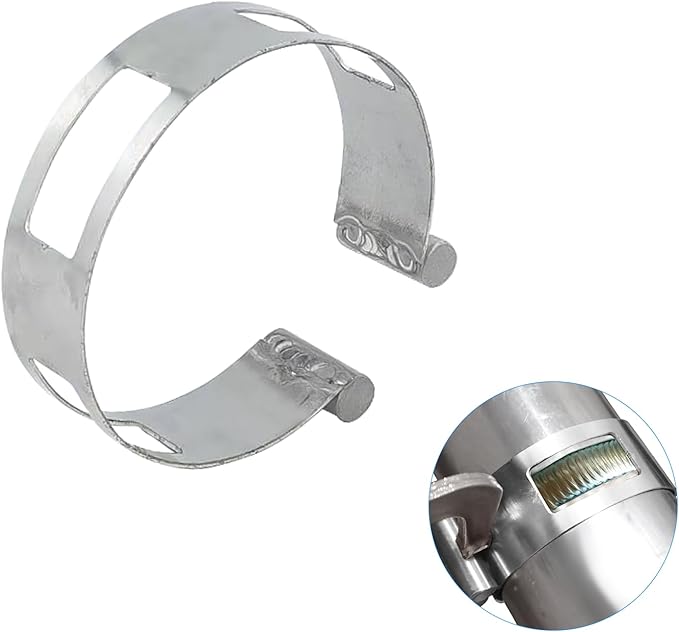 3 Inch (76.1mm) Stainless Steel Welding Tacking Band Clamp,Clamp-On Exhaust Pipe Tacking Band for Welding Fabrication