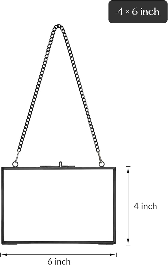 REDHUGO Hanging Pressed Flower Frame Handmade, Double Glass Picture Frame - Image 6