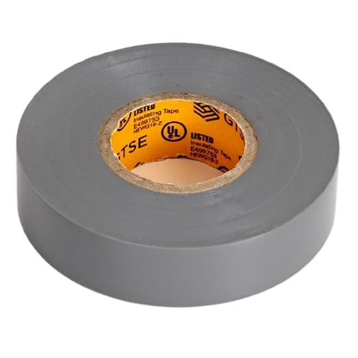 GTSE Gray Electrical Tape, 120 Rolls Bulk Box – Waterproof, Industrial Grade Vinyl, 3/4 in x 66ft– Strong Self-Adhesive Grey PVC Electric Tape for Wire Insulation, 7 Mil, 600V – UL/CSA Listed