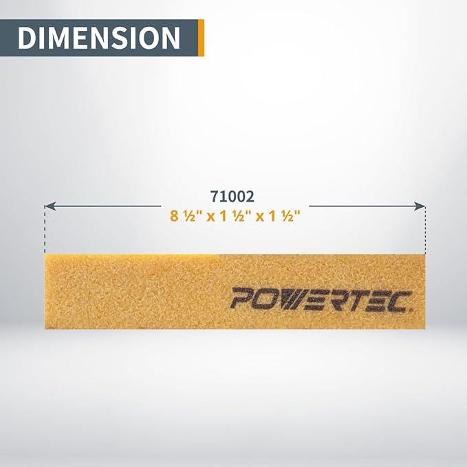 POWERTEC 18PK 4x36 Sanding Belts, 3 Each of 60/80/120/150/240/400 Grits w/Cleaning Stick, Aluminum Oxide 4 x 36 Inch Sanding Belts for Benchtop Belt and Disc Sander, Woodworking, Metalworking (110119)