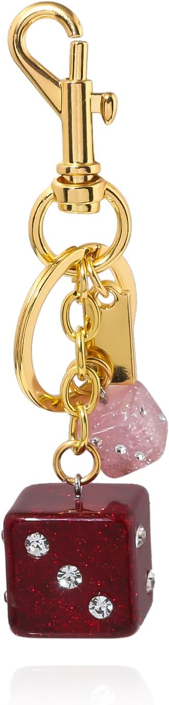 Dice Bag Charms Keychain for Women Men by Disengor