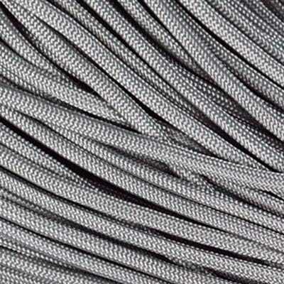 The Paracord Store | Type III 550 Paracord - 50 FT Hank, Silver Grey | Heavy Duty 7 Strand Tactical Paracord - USA Made Nylon Outdoor Parachute Cord for Camping, Fishing & More - Survival Cord