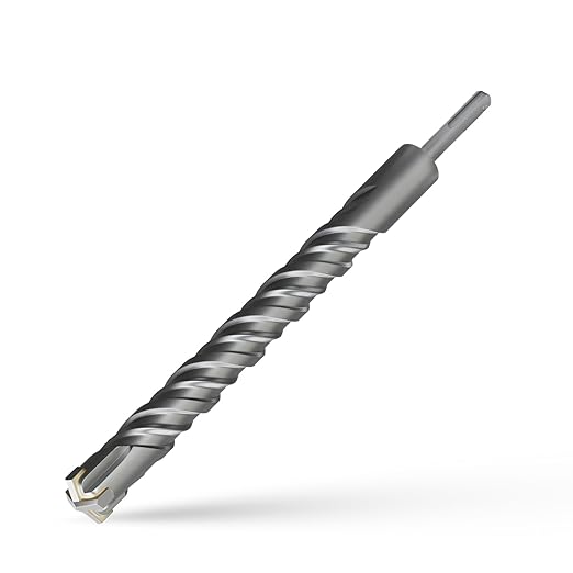 CSOOM SDS Plus Rotary Hammer Drill Bit 1-1/8"x12.2", Professional Concrete Drill Bit for Concrete, Brick, Stone and Cement Walls