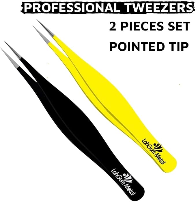Super Sharp Pointed Tweezers Precision Fine Point Tip Ingrown Hair Removal Kit - Image 8
