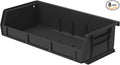 Akro-Mils 30232BLACK Plastic Storage Stacking Hanging Akro Bin (8 Pack), 5-3/8 x 11 x 3, Black