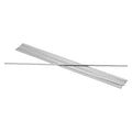 uxcell 10Pcs Square Steel Key Stock, 1/8" x 1/8" x 12" Cold-Drawn 45# Steel Bars Precision Key Stock for Gearbox Coupling, Silver Tone