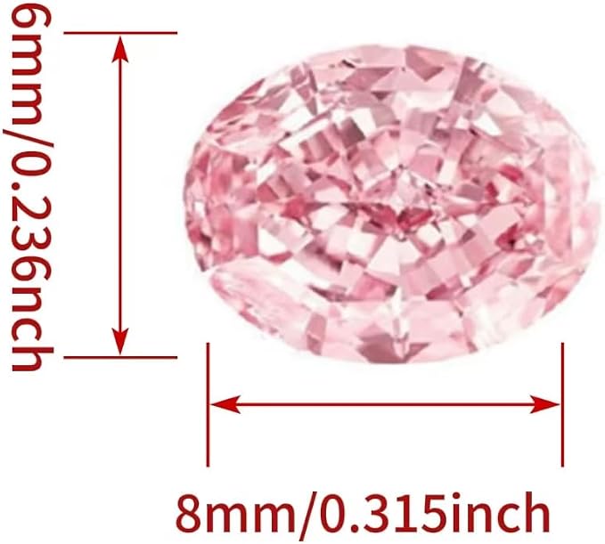 Pink Gemstone Color Cubic Zirconia Loose Beads Unset - Image 2