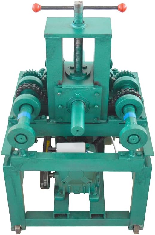 220V Electric Tube Pipe Bender, 2.2kw Electric Tubing Bender, Multi-Function Rolling Electric Pipe Bender with 15 Round Molds and 9 Square Molds