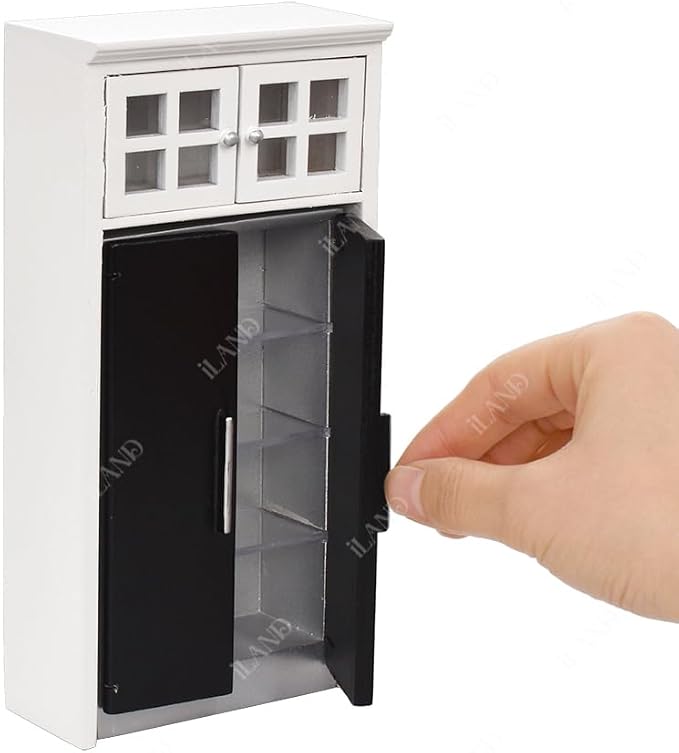 iLAND Dollhouse Furniture and Accessories Set Dollhouse Kitchen Modern Kit - Image 8