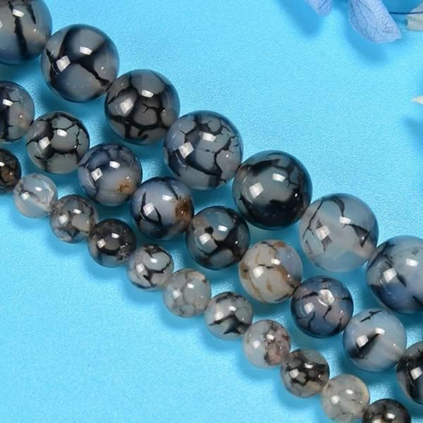 Zenkeeper 116Pcs Dragon Vein Agate Beads - Image 3