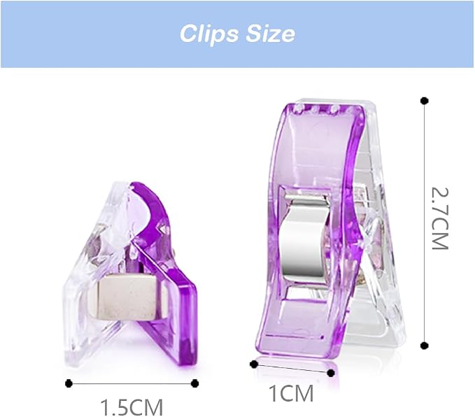Sewing Clips, Fabric Sewing Binding Crafting Clips, Bag Clips, Sewing Tools - Image 3