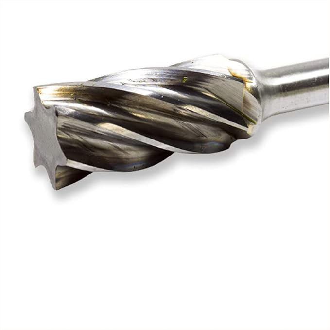 Benchmark Abrasives Ball Shape Premium Tungsten Carbide Burr with 1/4 Inch Shank Aluminum Cut Rotary Tool, Engraving Tool for Non-Metals Shaping Carving(SA-5NF)