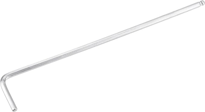 TOP-VIGOR 1Pc 2.5mm Ball End Hex Key Wrench, L Shaped Long Arm Allen Wrench for Household DIY, Professional Machine Repairing, CR-V
