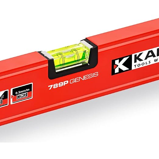 781 Genesis Magnetic Box Level - Features Horizontal Vial and Dual-View Plumb Site - VPA Certified - Aluminum - 24 Inch