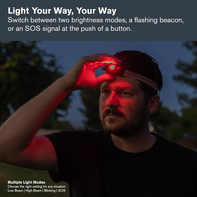Celestron – Night Vision Headlamp – Multiple Light Modes – Includes SOS Setting - Image 4