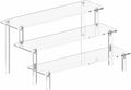 Acrylic Display Stand Risers, 3 Tier Perfume Stand Organizer, Large Shelf Risers by Hoewina