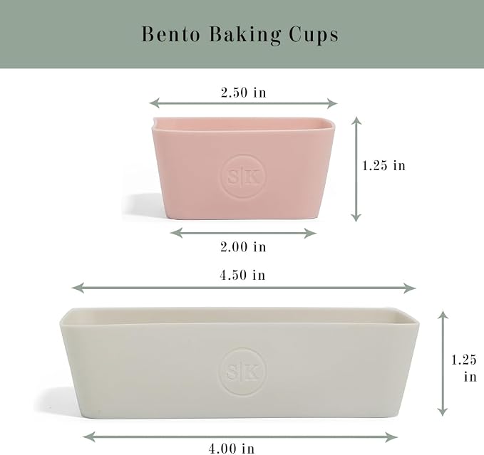 The Silicone Kitchen Reusable Silicone Bento Baking Cups, BPA Free, Dishwasher - Image 3