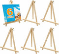 6 Pack 9 Inch Wood Easels, Table Top Easels by Unknown