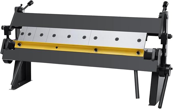 Box and Pan Brake,24in Sheet Metal Bending Brake,Portable Metal Bender with 0-135° Bending Angle,Adjustable Heavy-Duty Aluminum Brake for Precise Batch Bending