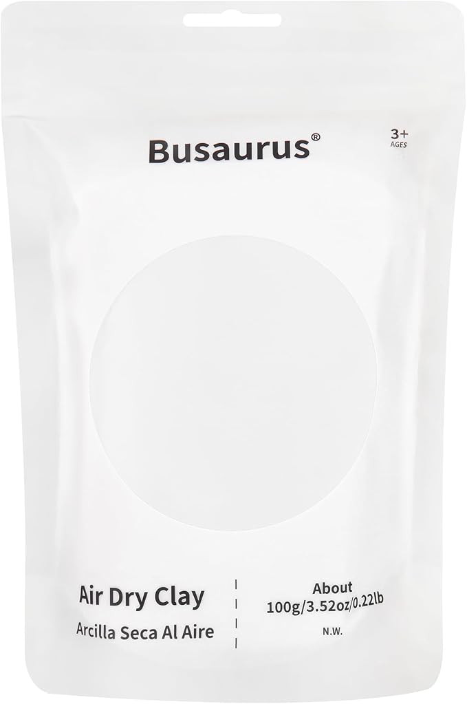 100g White Air Dry Foam Clay, DIY Magic Model Clay by BusaurusToys