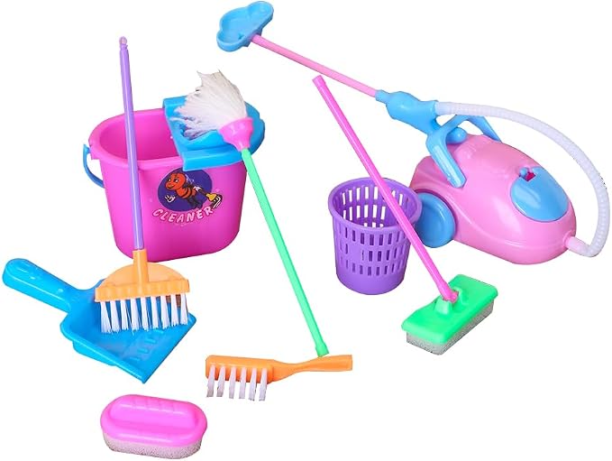 E-TING Mini Cleaning Tool Set Dollhouse Furniture by E-TING
