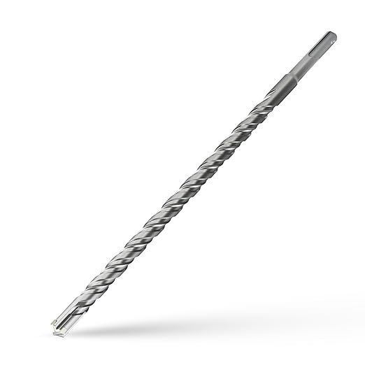 CSOOM SDS Plus Rotary Hammer Drill Bit 9/16"x12.2", Professional Concrete Drill Bit for Concrete, Brick, Stone and Cement Walls