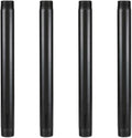 GeilSpace 1" × 12" Pre-Cut Black Metal Pipe, Industrial Steel Fits Standard One Inch Black Threaded Pipes and Fittings - Vintage DIY Industrial Shelving (1" × 12")