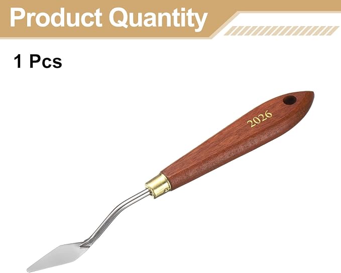 HARFINGTON Palette Knife Painting Tool 1.38" x 0.51" Stainless Steel Teardrop - Image 3