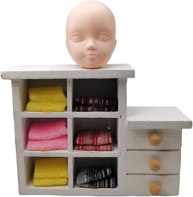 DoubleWood 10pcs 1/6 Doll Head Soft Plastic Doll Repainting Practice Makeup - Image 3