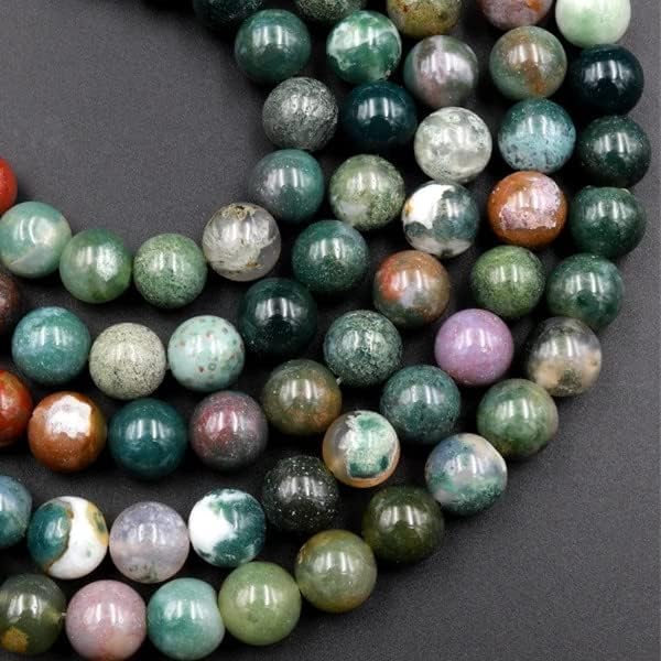 Zenkeeper 108 Pcs India Agate Beads - Image 2