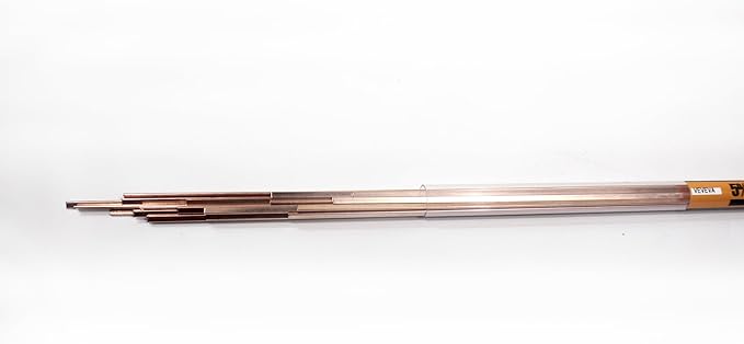 Brazing Rods Phosphor Copper Nitrate Sticks Copper Solder Kit Alloys Flat Industry Welding Rods for Air-conditioners, Refrigerators Pipe Gas and Freezers Copper Storage HVAC (Phosphor Copper Bcup-2)