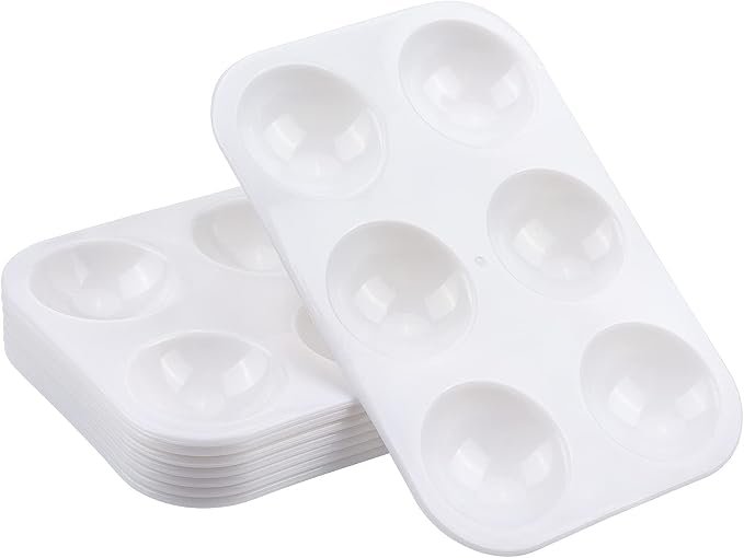 Tamaki 8 PCS Plastic Paint Tray Palettes, DIY Craft and Art Painting - Image 2