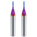 2PCS Downcut Spiral Router Bit 1/4 Inch Shank 1/16 Inch Cutting Diameter 1/4 inch Cutting Length with Extra Long Life Coating CNC Router Bits End Mill for Wood Cutting, Slot Mortise, Engraving