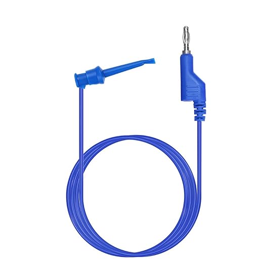 Sumnacon 39 Inch Multimeter Test Lead Set - 5 Pcs Stackable Banana Plug to Test Hook Wire Cable Kit with Protective, Flexible Wire Leads for Electrical Testing 500V/5A